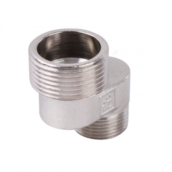 Фитинг резьбовой – эксцентрик с наружной резьбой 1/2*3/4-20мм