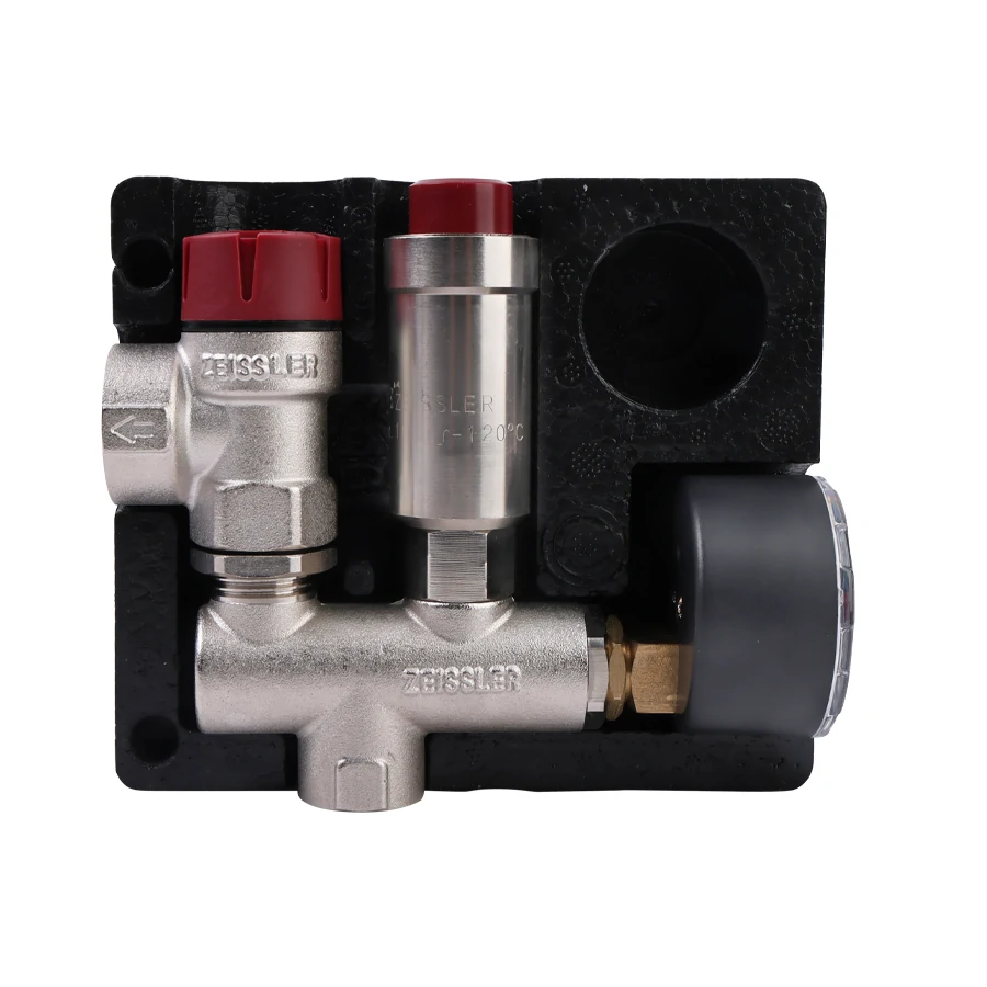 Группа безопасности котла , 1/2", латунь,до 50 кВт  с термоизоляцией