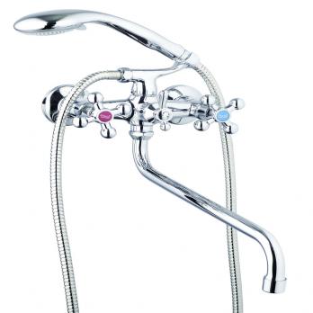 Смеситель для ванны 2-Х с кругл. изливом шар. перекл. QTZ7-B856