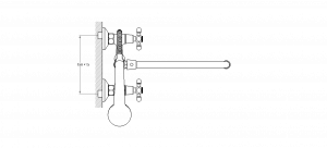 Смеситель для ванны 2-Х с кругл. изливом JML7-A605
