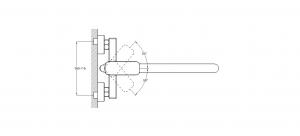 Смеситель для ванны 1-Х с длин. изливом Ф35 NEB7-A123