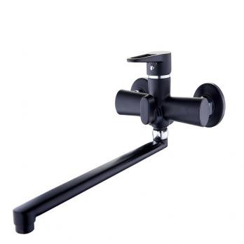 Смеситель для ванны 1-Х с длин. изливом Ф35 черн. NUD7-A045YB