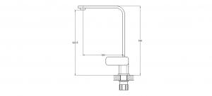 Смеситель для кухни 1-Х на шпильке, NEB4-A123