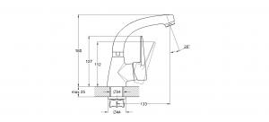 Смеситель для умывальника на гайке Ф35 ZOP1-A045