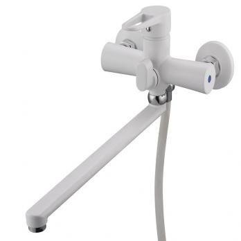 Смеситель для ванны 1-Х с длин. изливом Ф35 бел. NUD7-A045YW