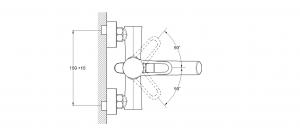 Смеситель для ванны 1-Х с корот. изливом Ф35 NUD3-A045