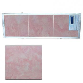Экран для ванн 1,5 м "Оптима" пластик розовый мороз (37)