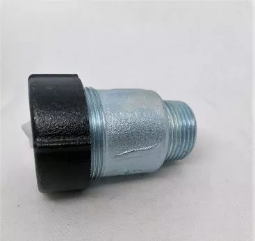 Обжимной соединитель из ковкого чугуна, с наружной резьбой. 1/2"