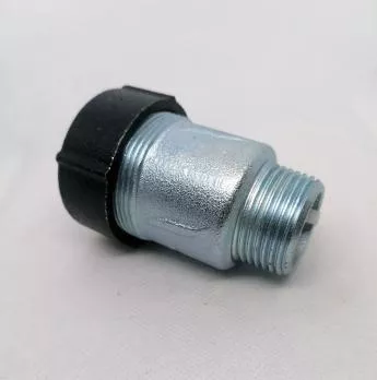 Обжимной соединитель из ковкого чугуна, с наружной резьбой. 1/2"